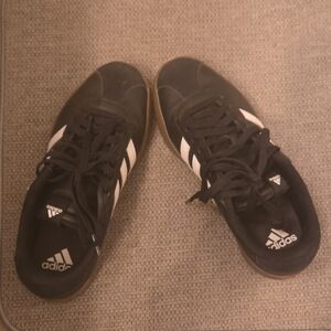 Adidas Unisex Black and White Sneakers